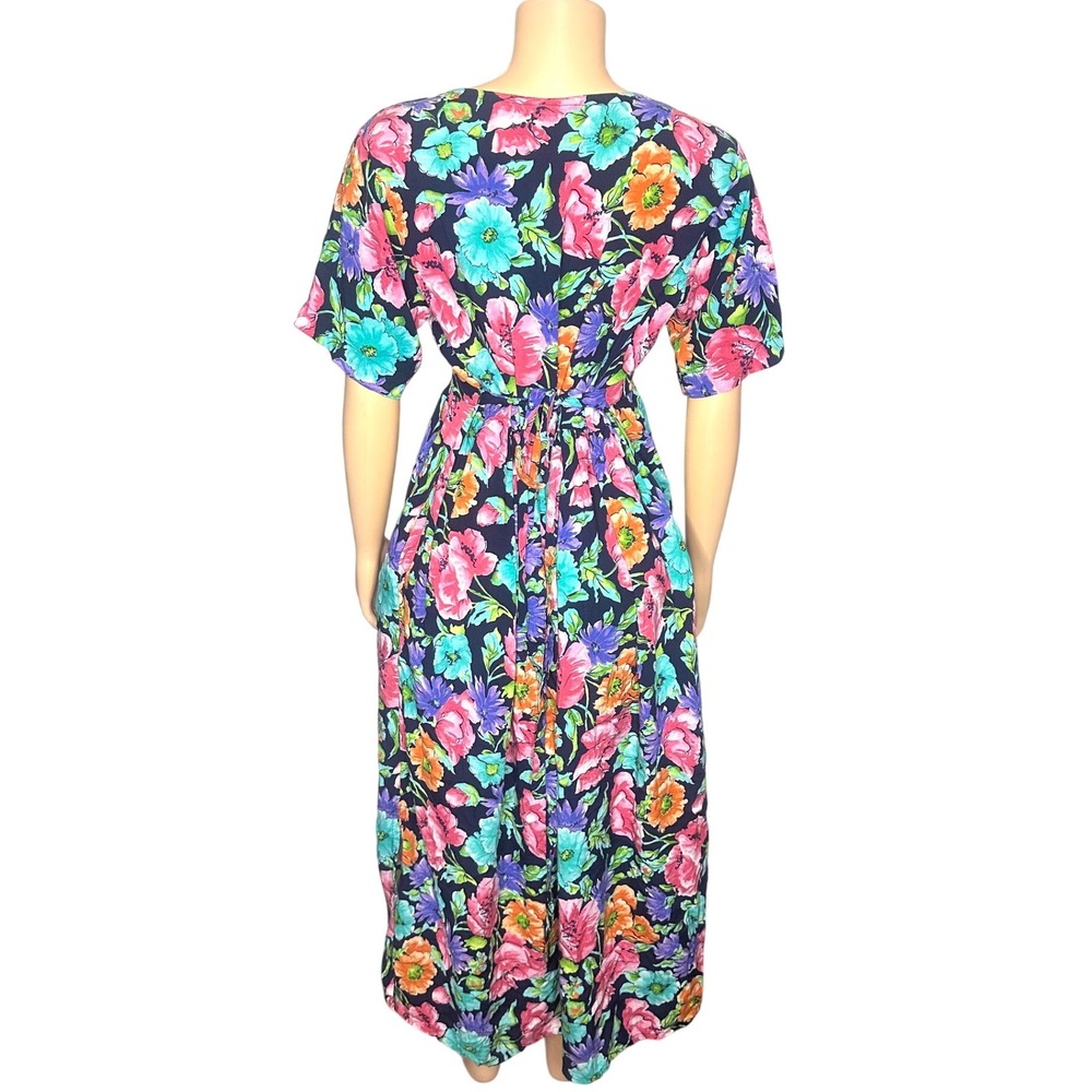Vintage Diane Von Furstenberg The Color‎ Authority Floral Maxi Dress Size 1X - Picture 2 of 11